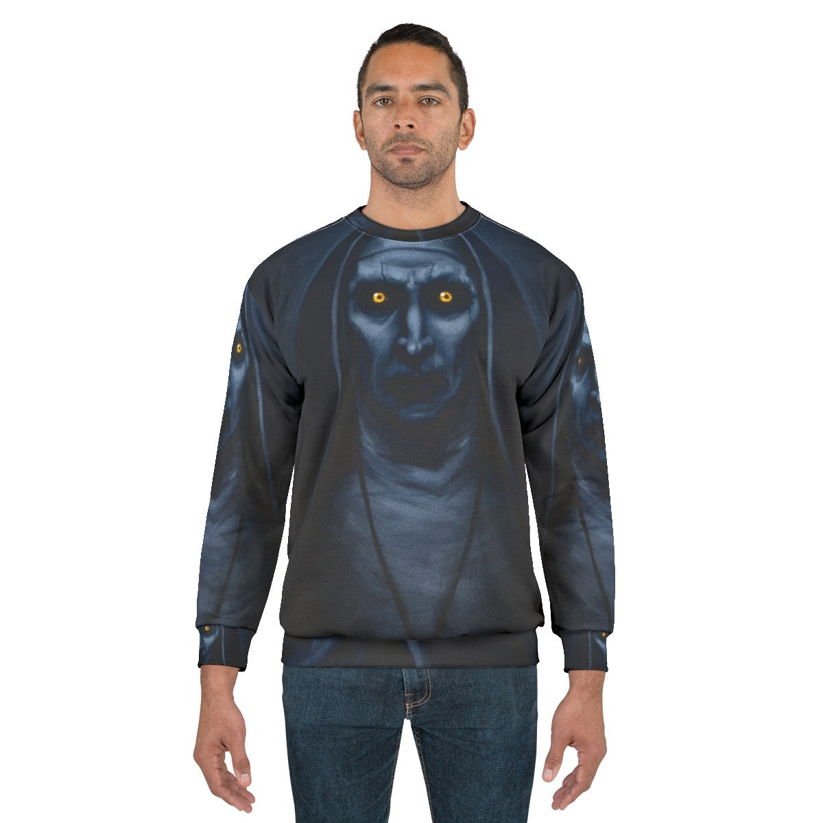 Valak painting horror sweatshirt - men