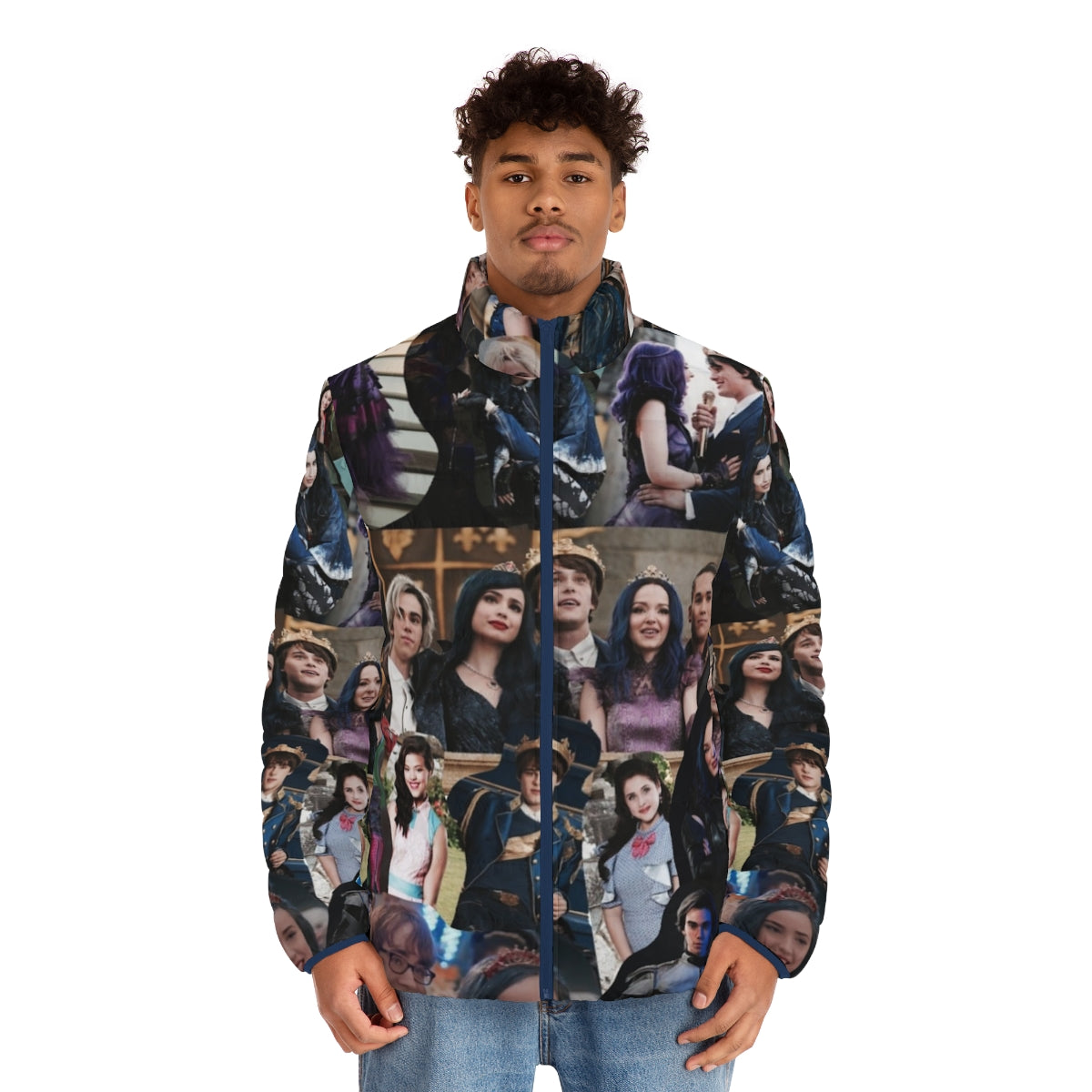 Descendants Collage Puffer Jacket featuring Disney characters - men front