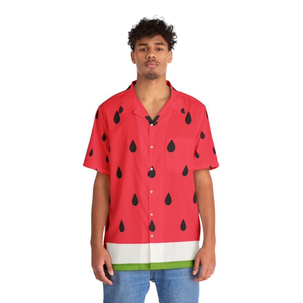 Watermelon abstract pattern Hawaiian shirt - People Front