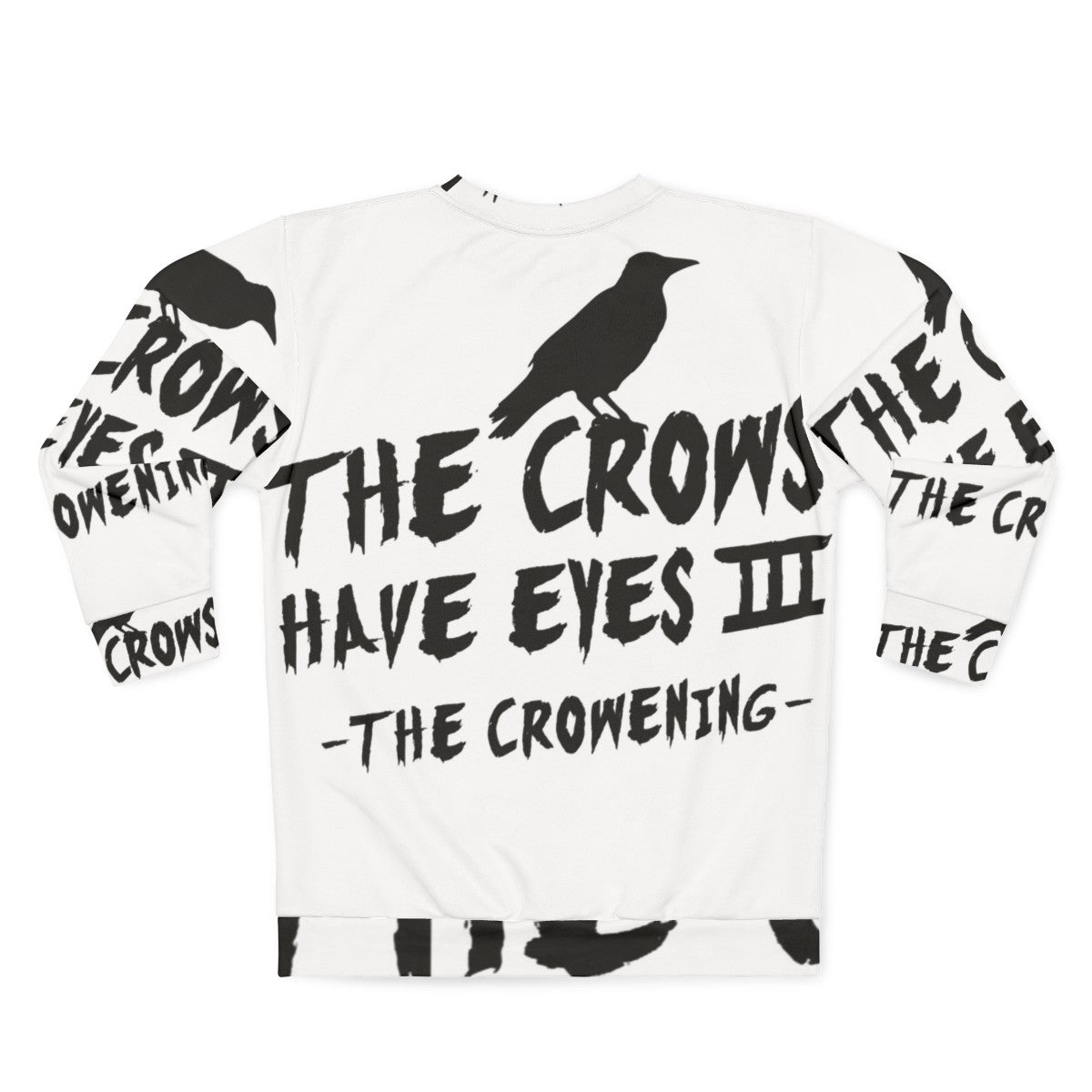 Schitt's Creek 'The Crows Have Eyes III' Black Graphic Sweatshirt - Back