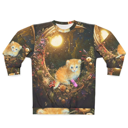 Dreamy Tater Tot Sweatshirt with Adorable Kitten