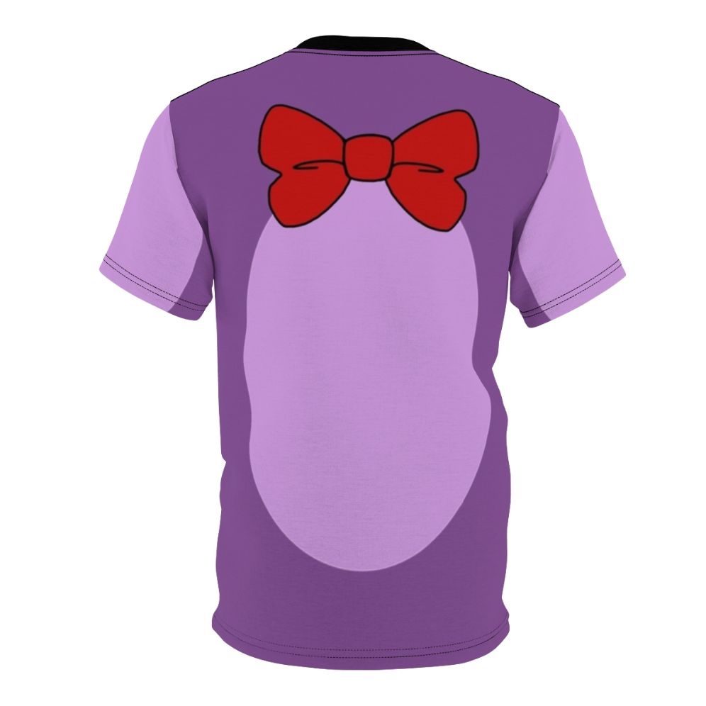 Fnaf Bonnie Cosplay Inspired T-shirt featuring the iconic purple rabbit character from Five Nights at Freddy's - Back