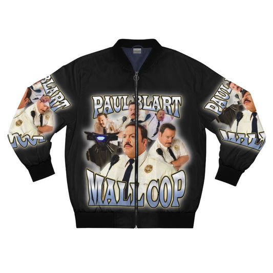 Paul Blart Mall Cop themed bomber jacket with a vintage and funny design