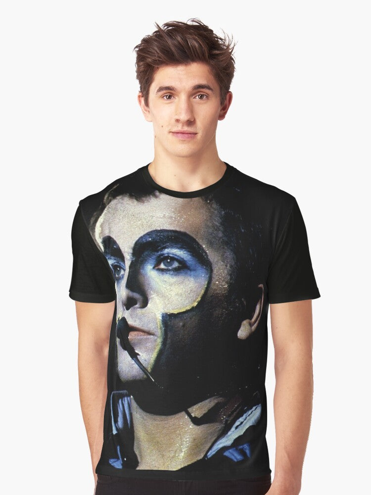 Peter Gabriel, a renowned singer, songwriter, and record producer, featured on a graphic t-shirt - Men