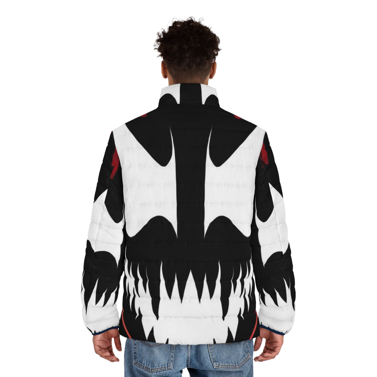 Venom Carnage M Byte Puffer Jacket graphic design fan art - men back