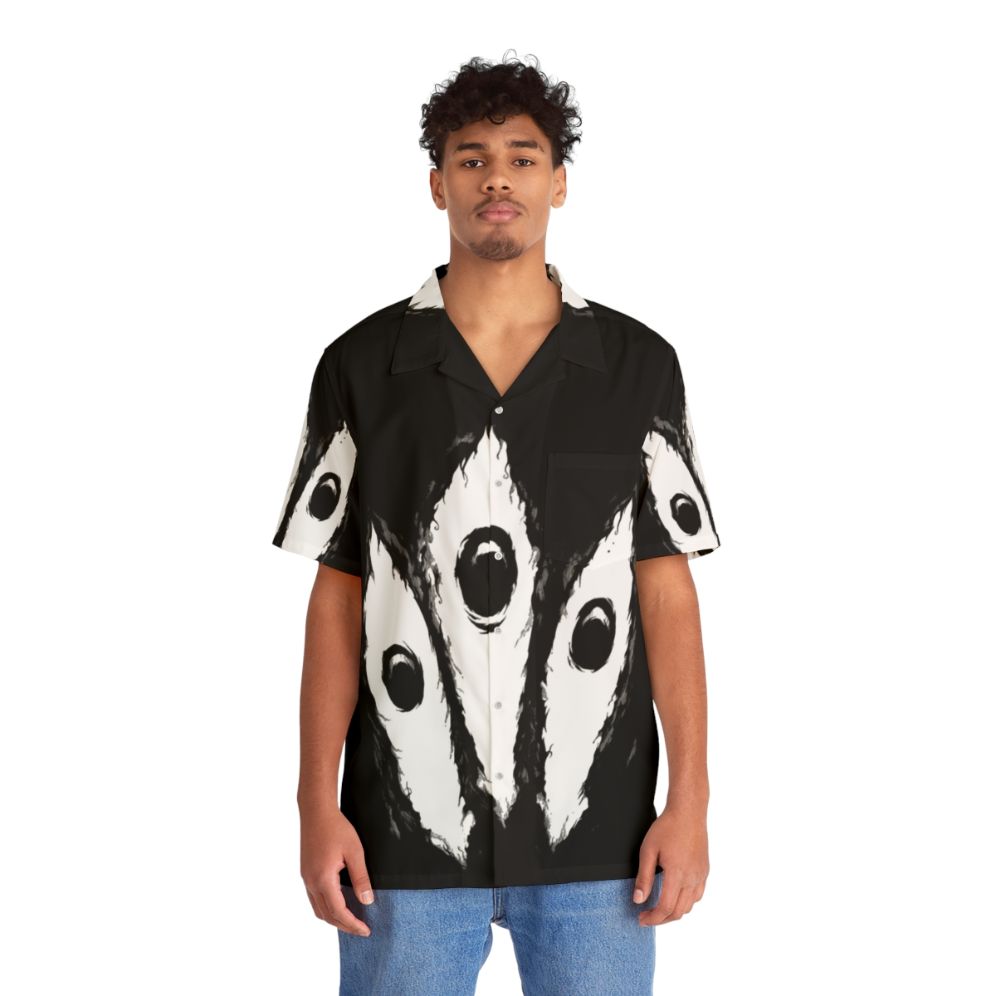 Kishin Eyes Hawaiian Shirt - Manga Inspired Graphic Tee - People Front