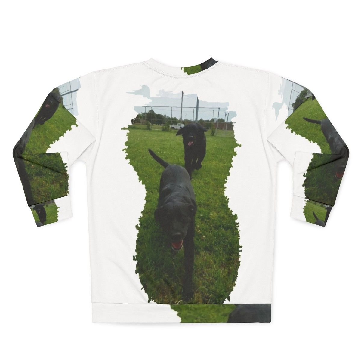 Doggos sweatshirt featuring happy dogs - Back