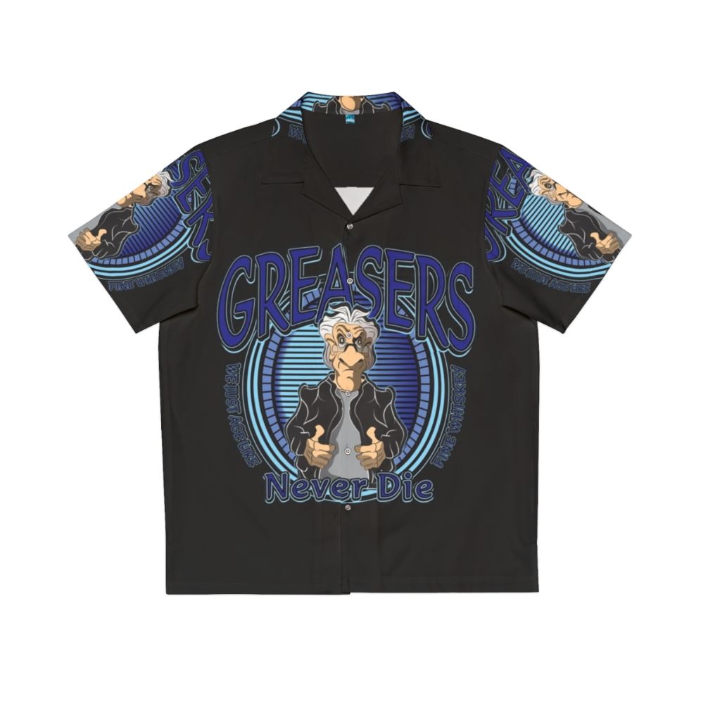 Greasers Never Die Retro Hawaiian Shirt