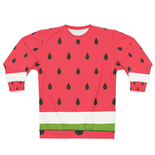 Watermelon abstract sweatshirt with vibrant fruit graphic design