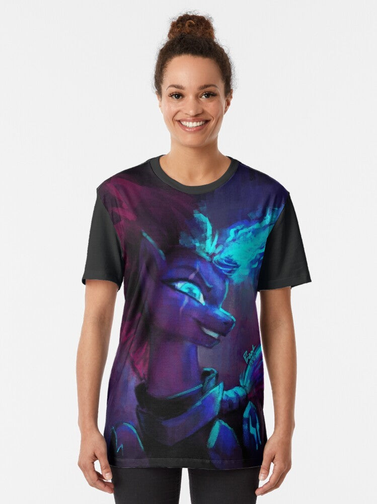 Tempest Shadow, a unicorn from the My Little Pony movie, featured on a graphic t-shirt. - Women