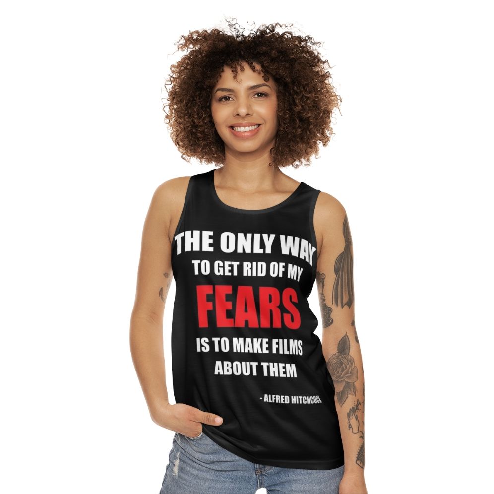 Unisex Alfred Hitchcock Quote Tank Top - women