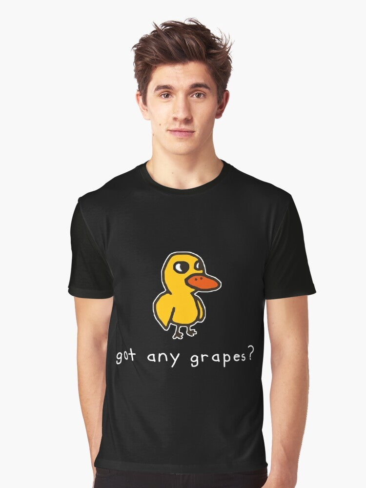 "Got Any Grapes?" Graphic T-Shirt featuring the iconic duck song meme - Men