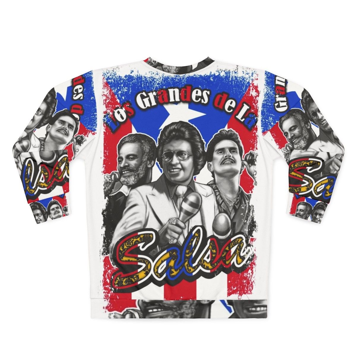 Sweatshirt featuring legendary Cuban salsa singers - Back