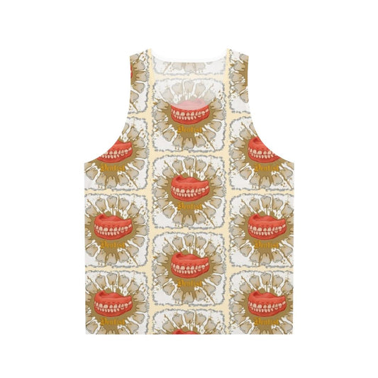 Dentist unisex tank top with dental-themed design