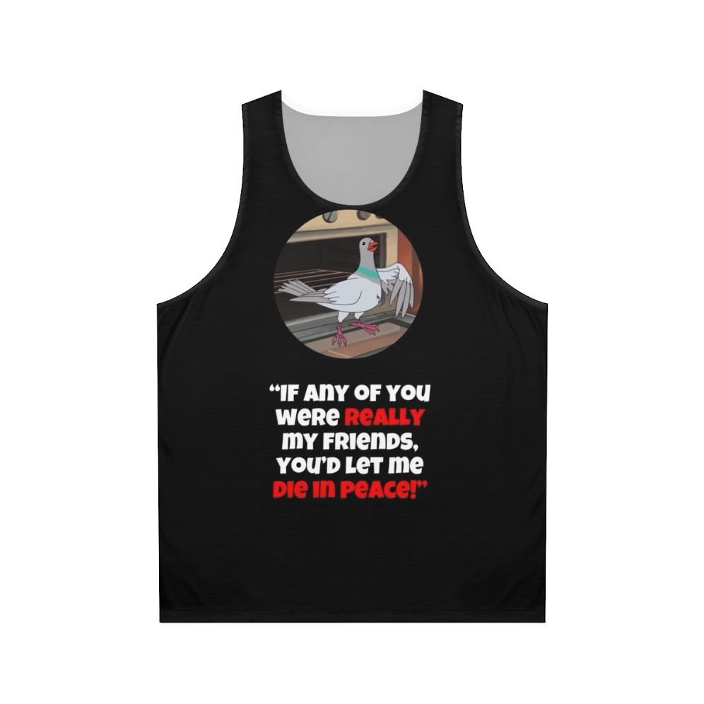 Let Me Die in Peace Unisex Sarcastic Tank Top