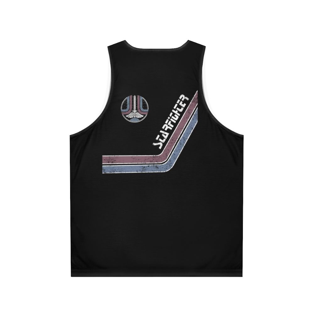 Starfighter Arcade Cabinet Unisex Tank Top - Back