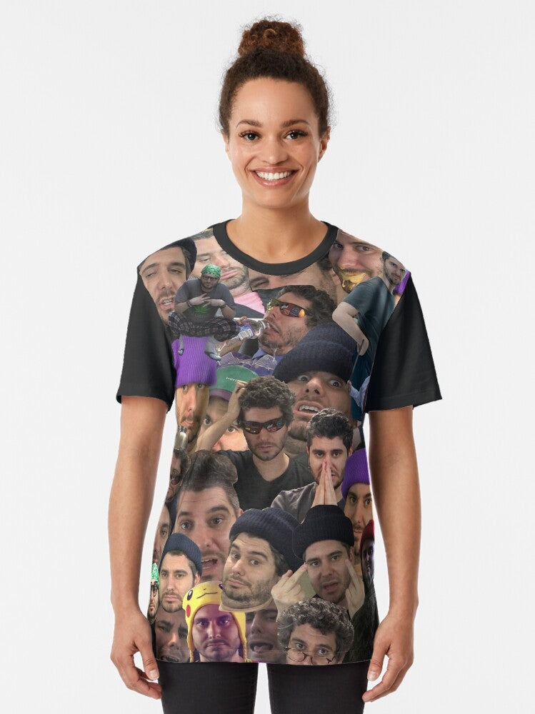 Ethan Klein H3H3 collage graphic t-shirt - Women