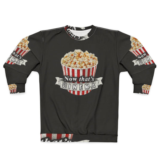 Cinema sweatshirt with movie-inspired design