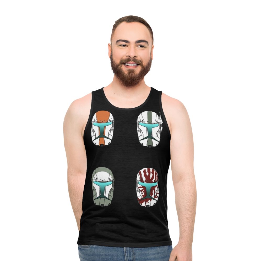 Delta Squad Helmets Unisex Star Wars Tank Top - men