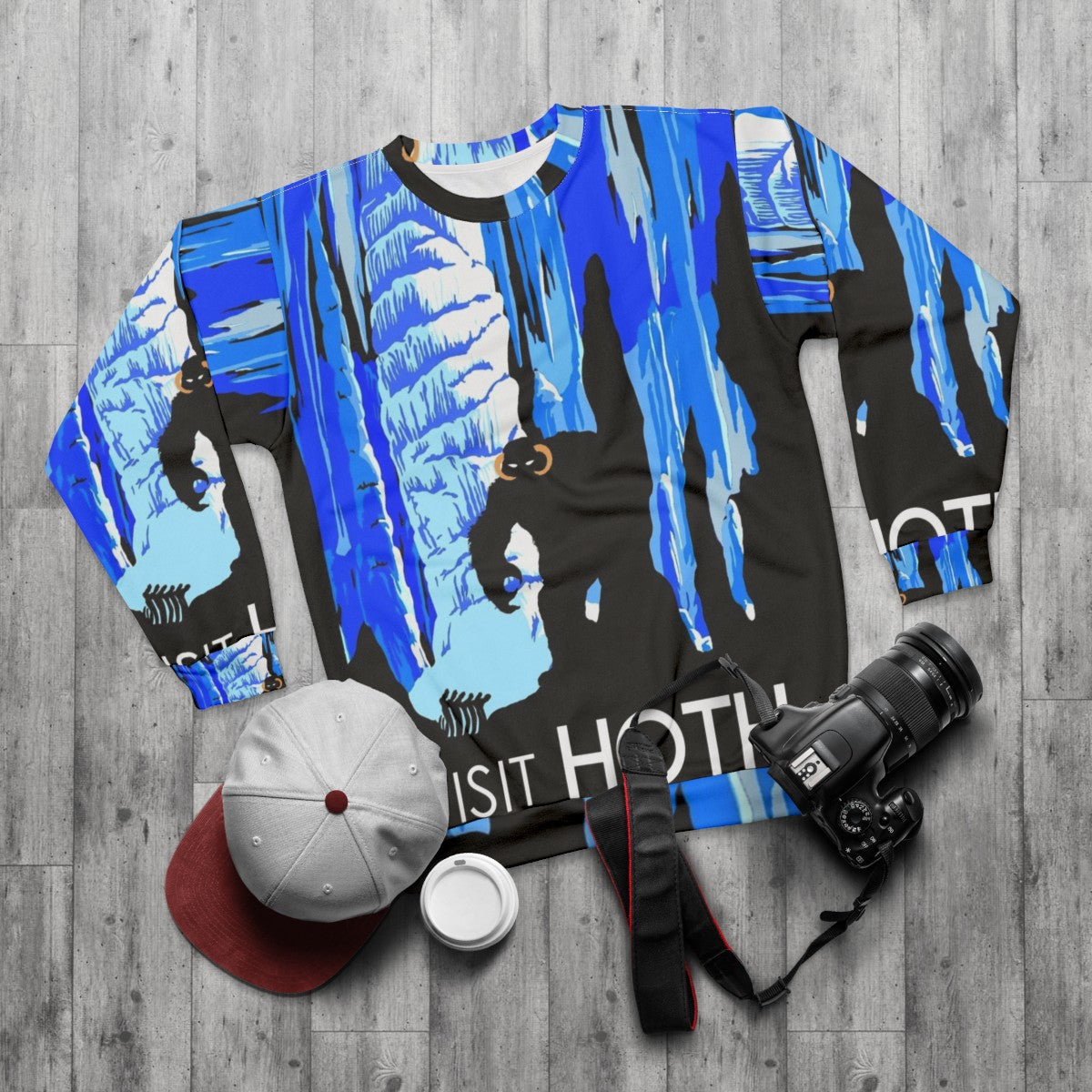 Visit Hoth Star Wars Sweatshirt - flat lay