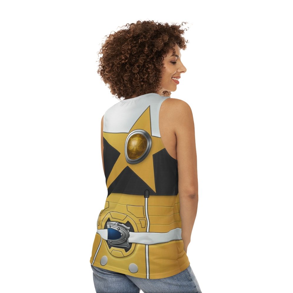 Tebingold unisex space and zodiac-themed tank top - women back