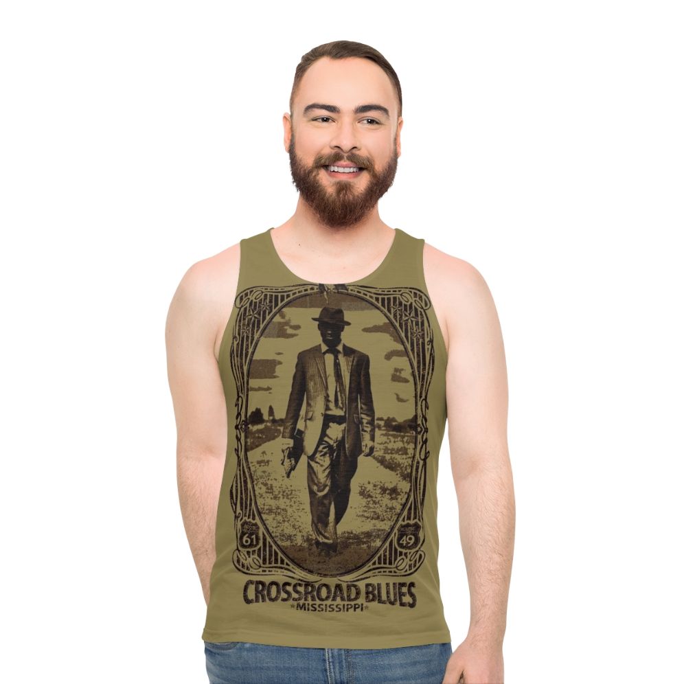 Crossroad Blues Unisex Tank Top - men