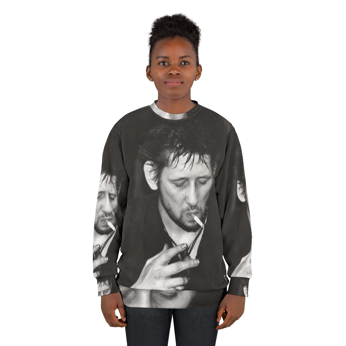 Shane Macgowan Smoking Punk Rock Sweatshirt - women