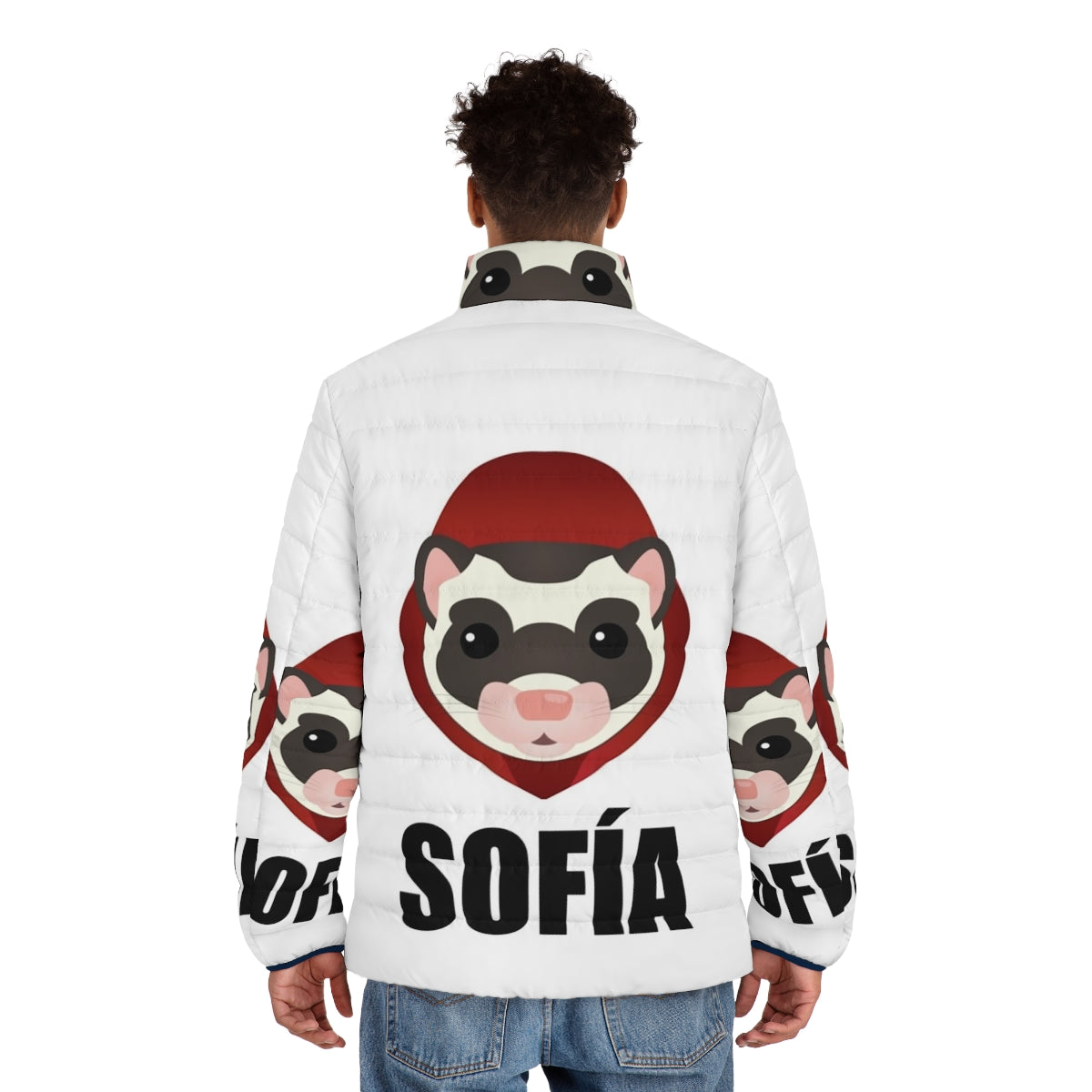 Money Heist La Casa De Papel Sofia Puffer Jacket - men back