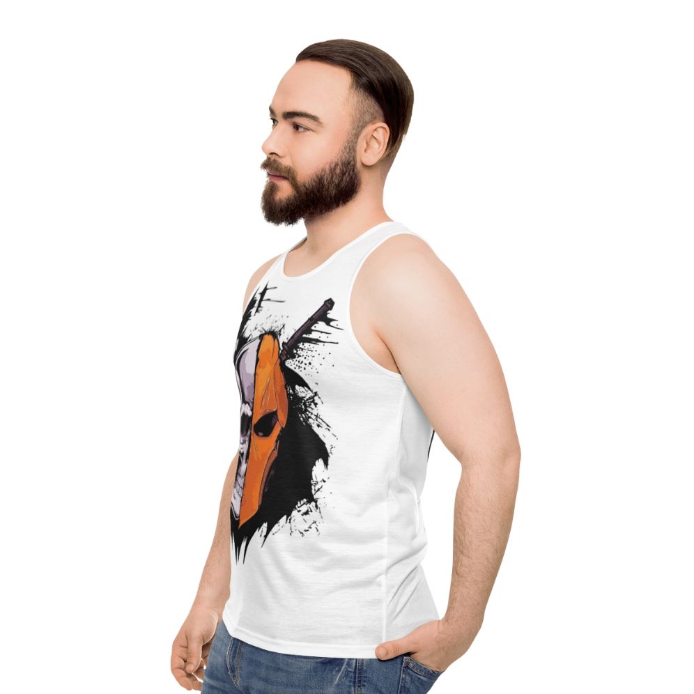 Deathstroke Superhero Unisex Tank Top - men side