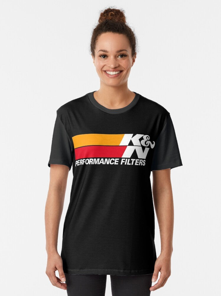 K&N performance air filter and cold air intakes graphic t-shirt - Women