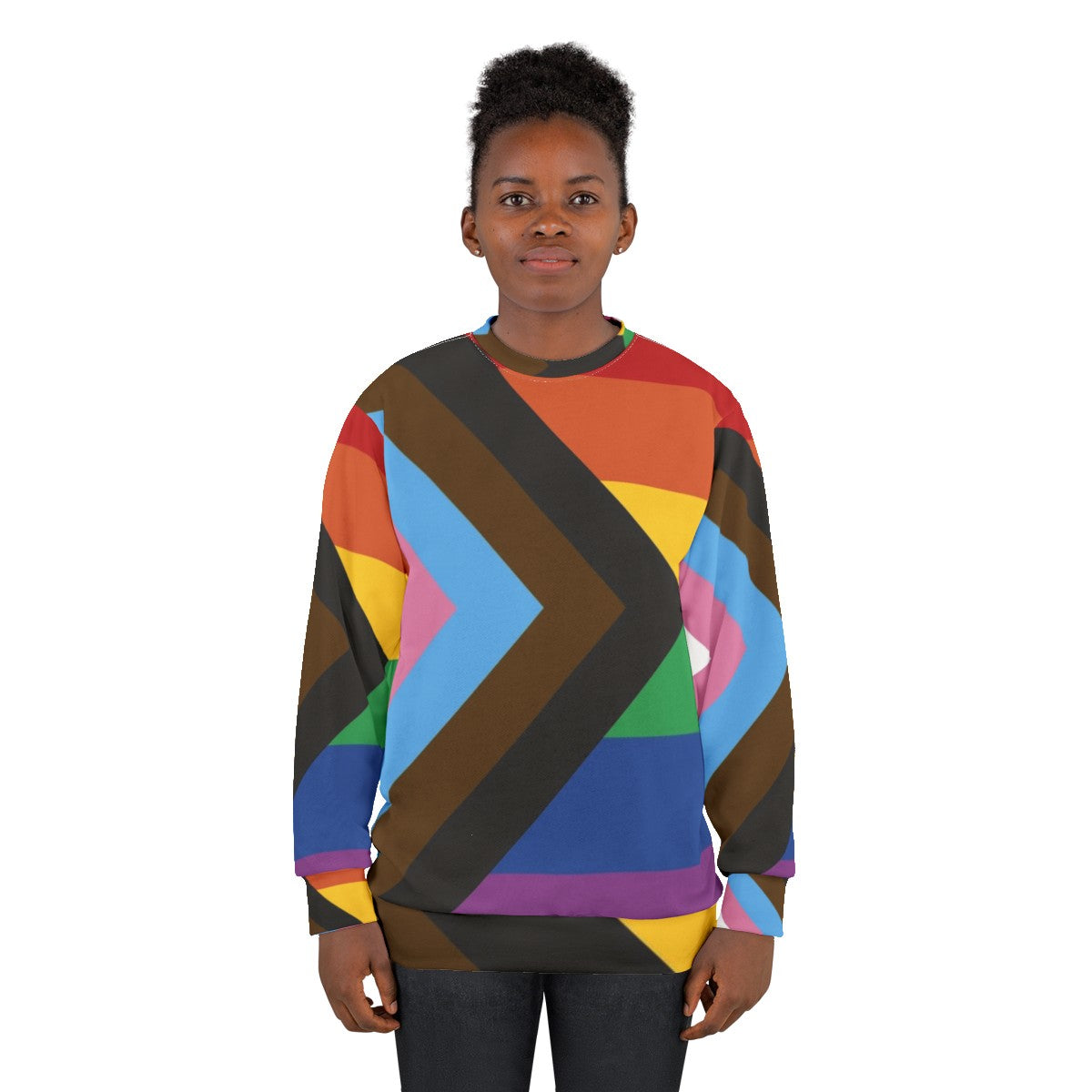 Inclusive Progress Pride Flag Sweatshirt - women