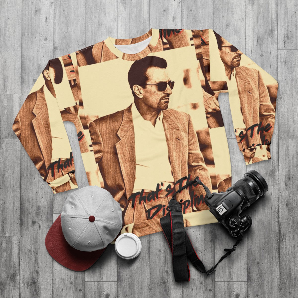 "Robert De Niro 'Heat' Movie Sweatshirt" - flat lay