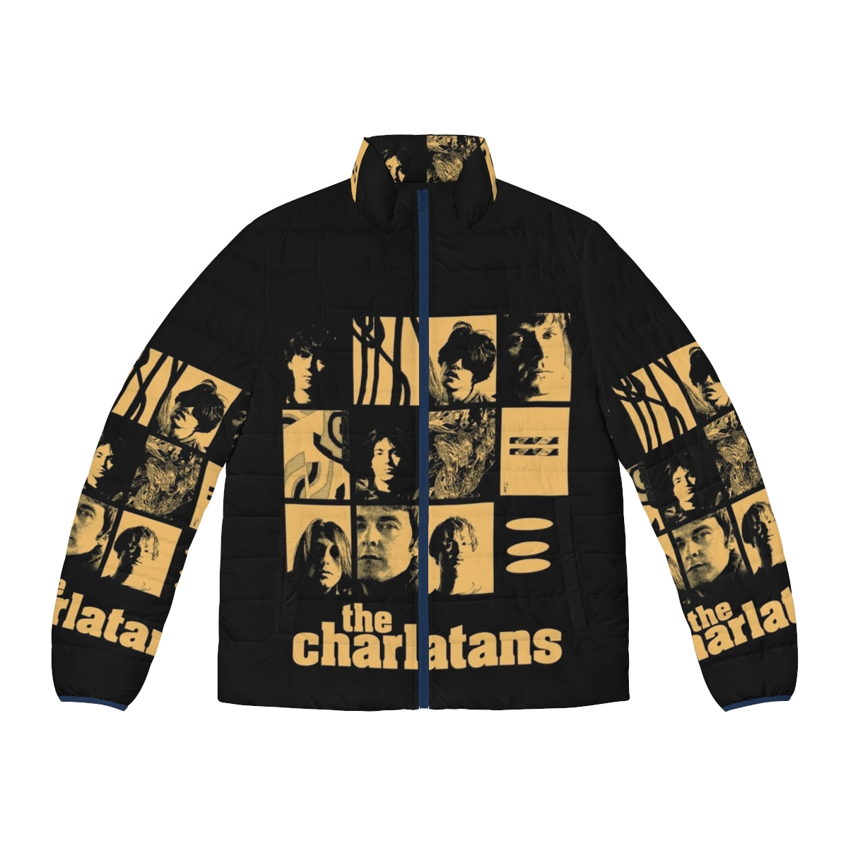 High and Dirty The Charlatans Puffer Jacket - Stylish Indie Band Inspired Outerwear