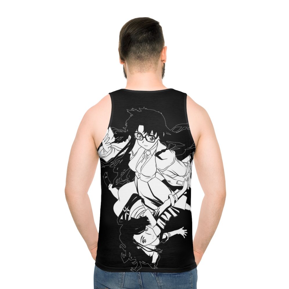 "Read or Die" anime-inspired unisex tank top - men back