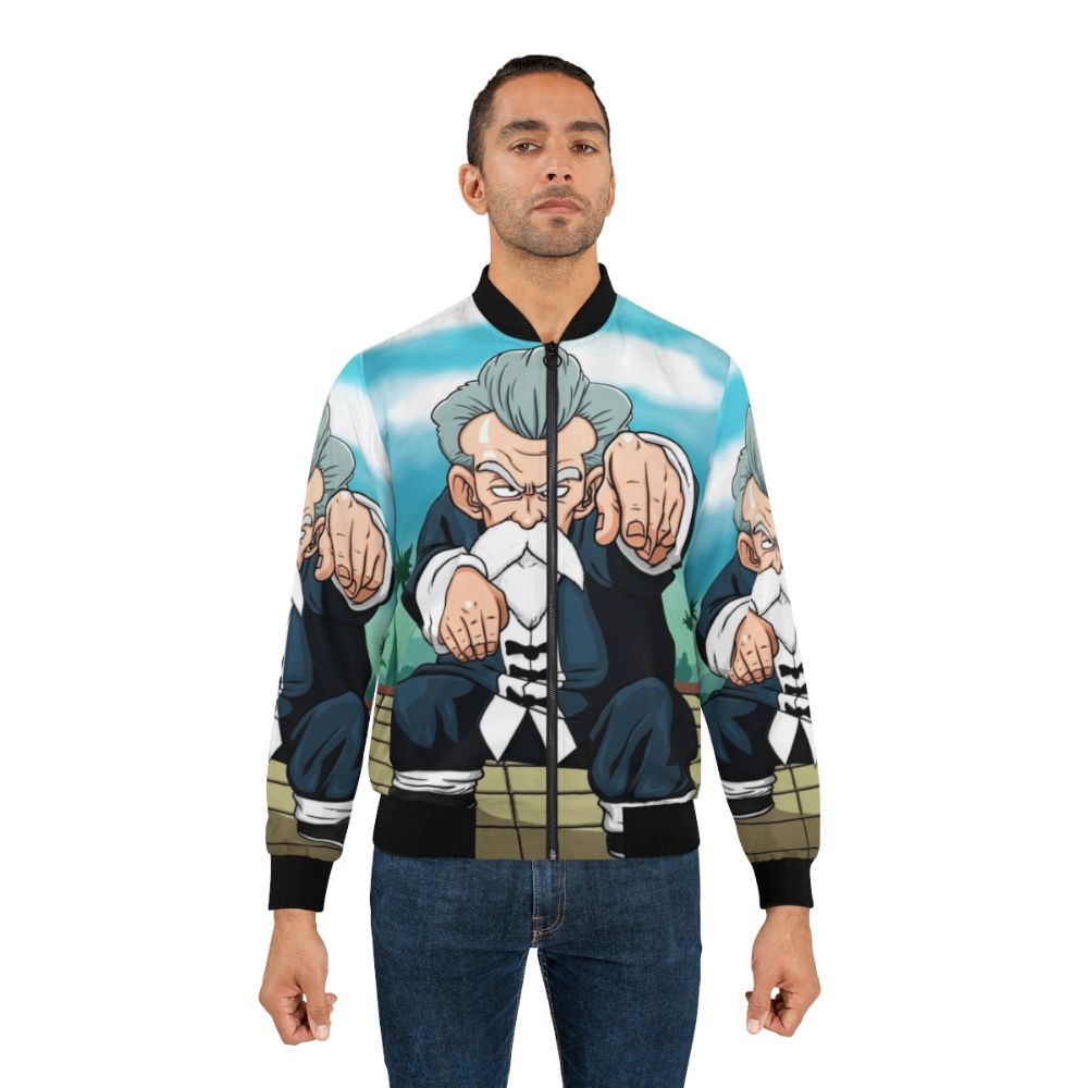 Dragonball inspired incognito bomber jacket with graphic design - Lifestyle