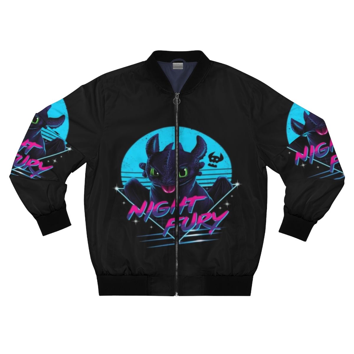 Toothless Night Fury bomber jacket from the movie How to Train Your Dragon