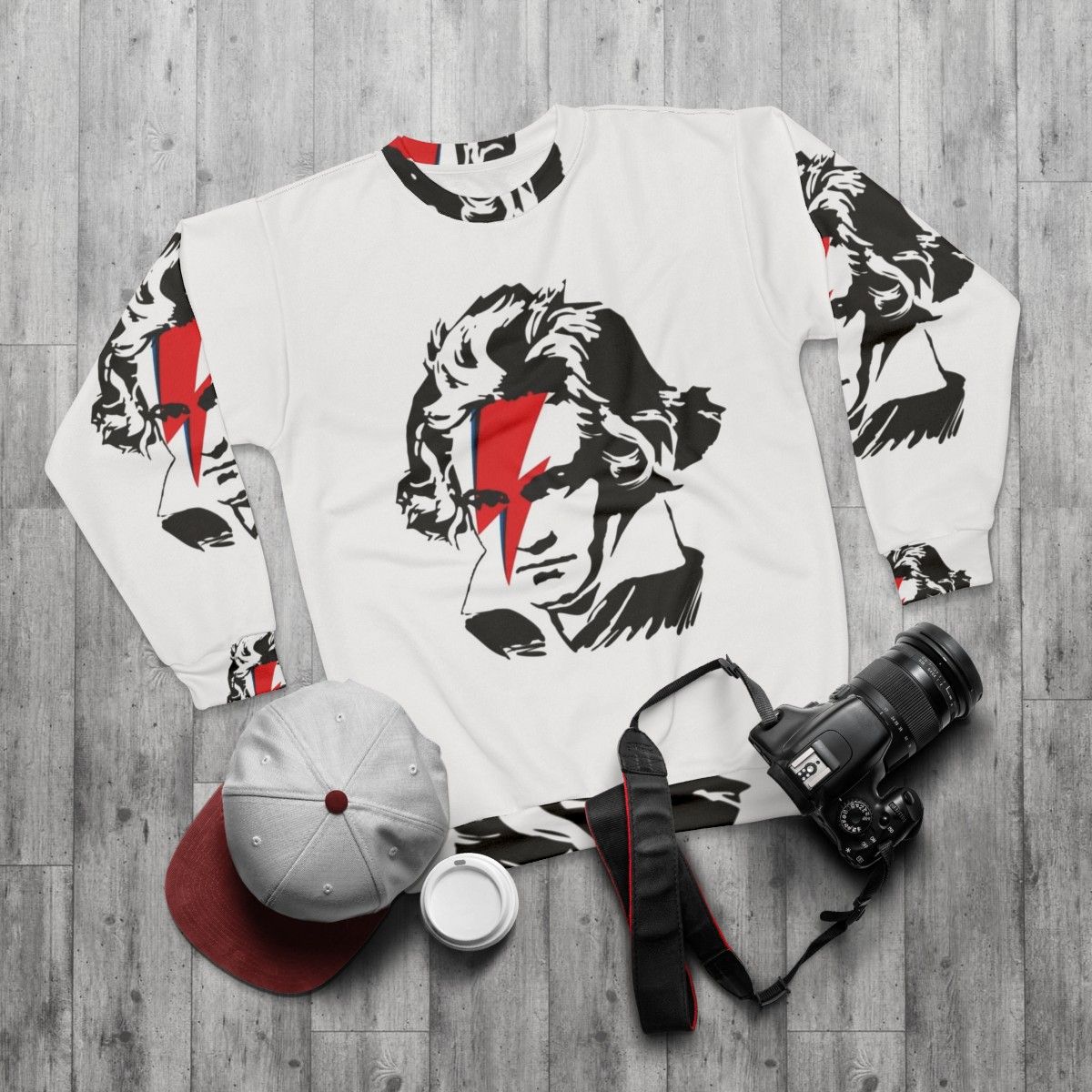 Beethoven x Ziggy Classic Rock Sweatshirt - flat lay