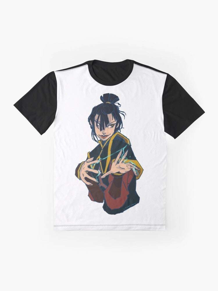 Azula from Avatar the Last Airbender graphic t-shirt design - Flat lay