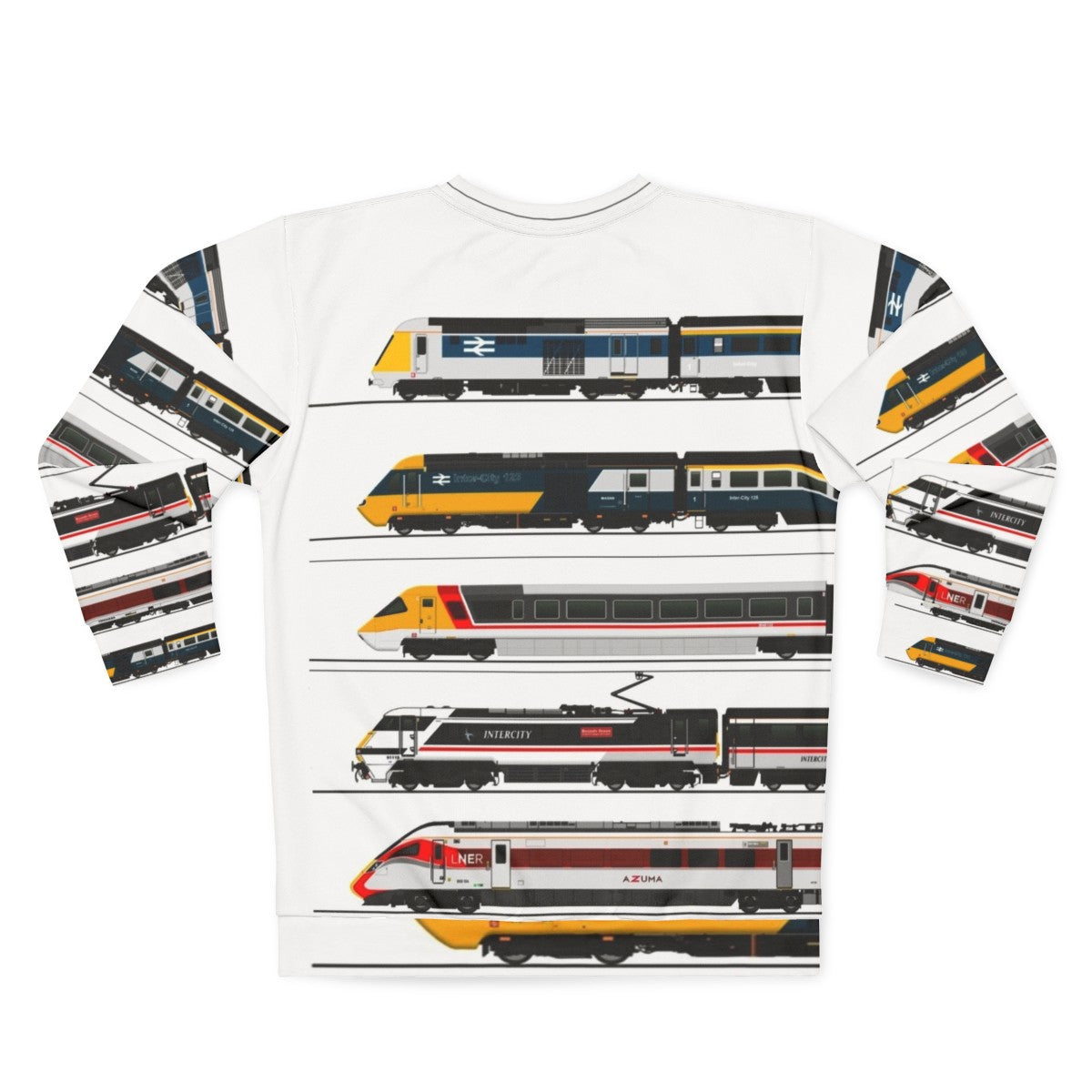 British High Speed Trains Sweatshirt - Back