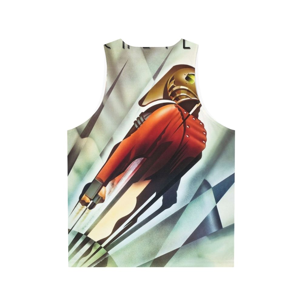 Rocketeer superhero 90s movie unisex tank top - Back