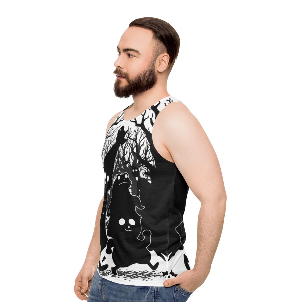 Over The Garden Wall Adelaide Parade Unisex Tank Top featuring Wirt and Greg - men side