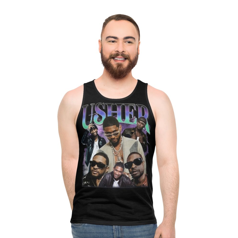 Usher Retro Unisex Tank Top - men