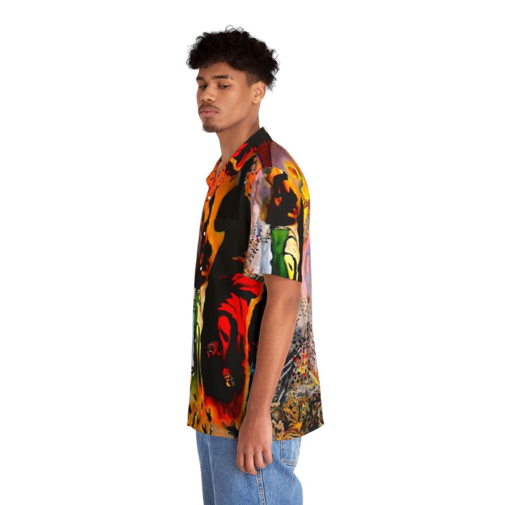 Vintage abstract surreal Hawaiian shirt with Venus de Milo and Salvador Dali inspired graphics - People Left