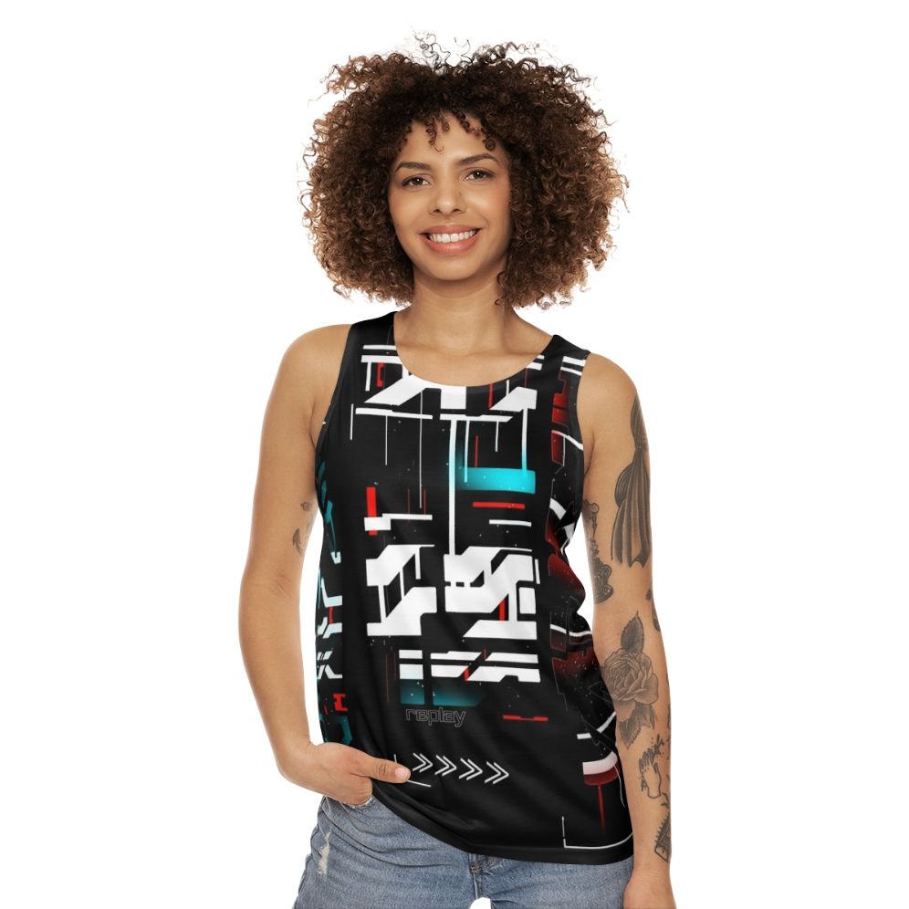 Cyberpunk tech wear unisex tank top - women