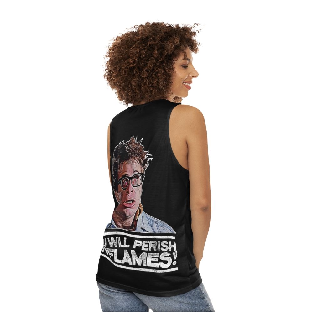 Unisex "You Will Perish in Flames" Tank Top - women back