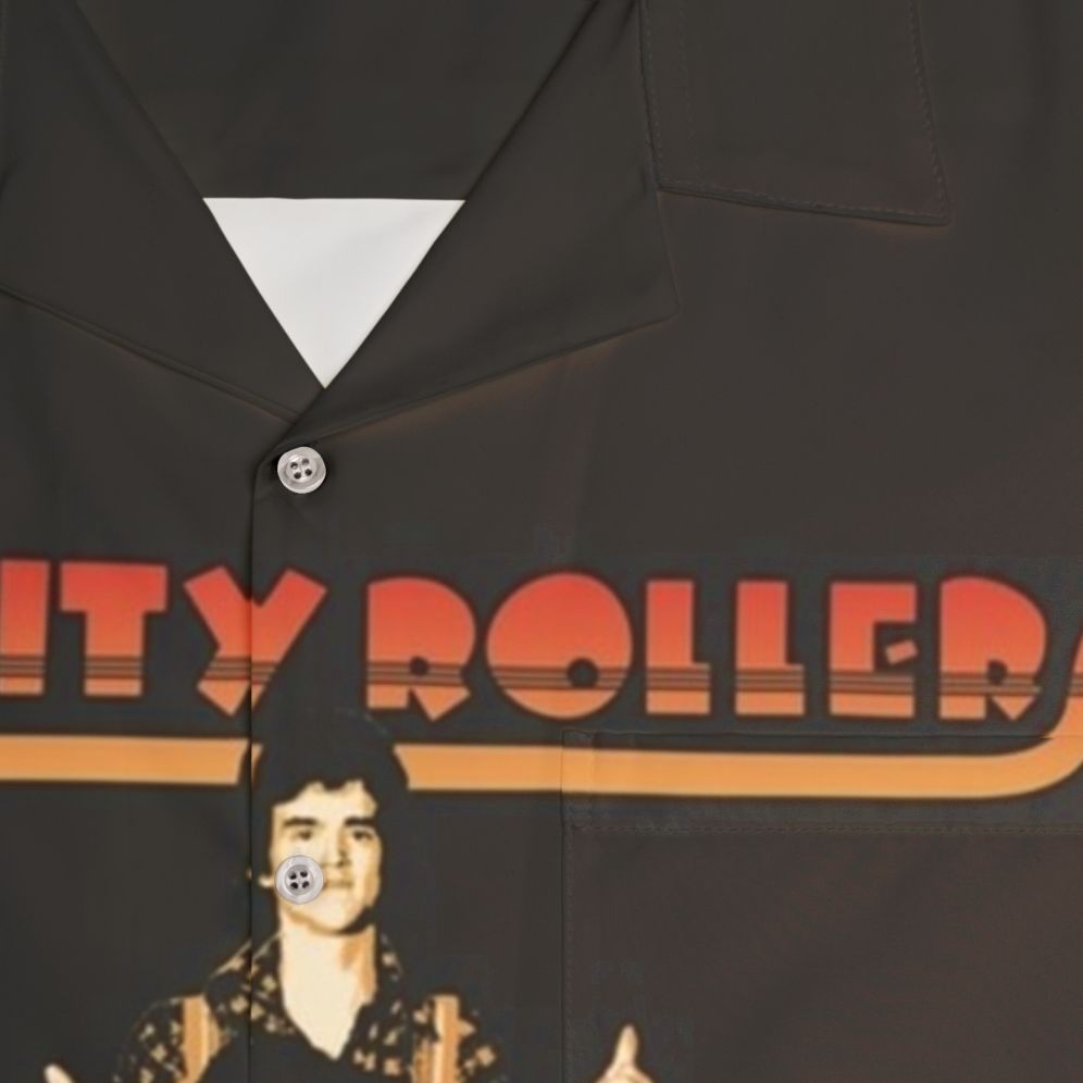 Retro Bay City Rollers Hawaiian Shirt - Detail