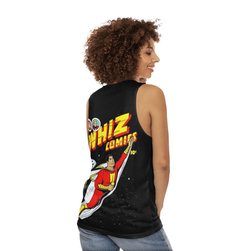 Vintage Golden Age Comic Book Unisex Tank Top - women back