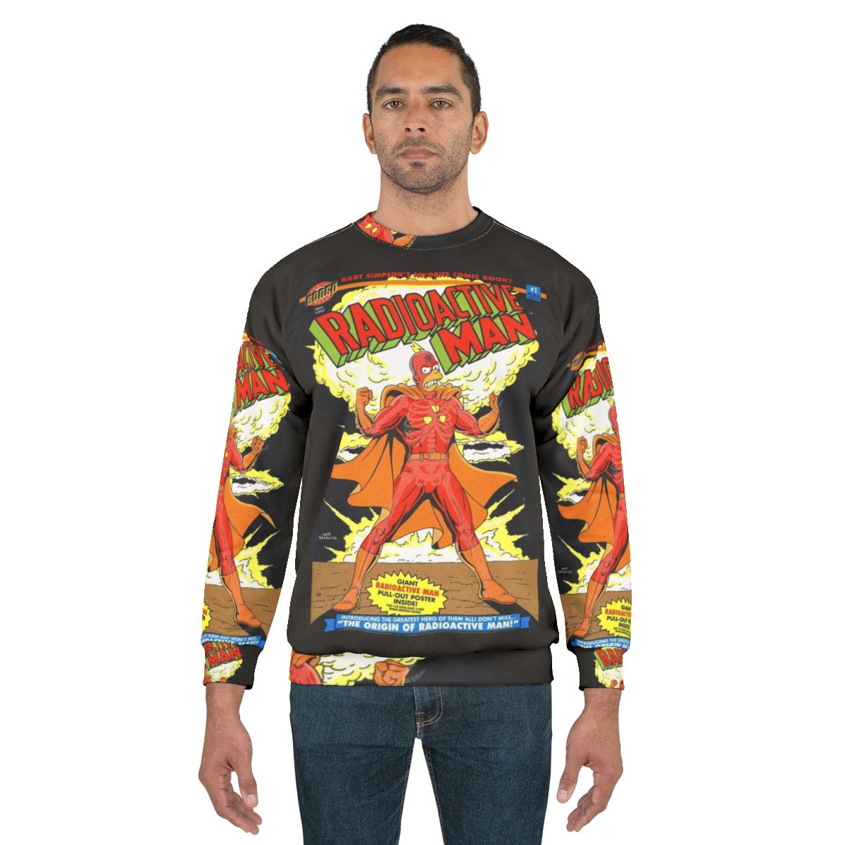 Radioactive Man comic book x-ray design sweatshirt - men