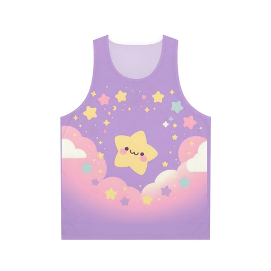 Aesthetic Star Purple Sky Unisex Tank Top