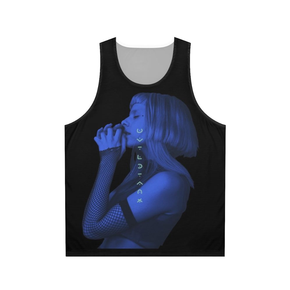 Unisex tank top with nature-inspired 'The Seed' design by Aurora Aksnes